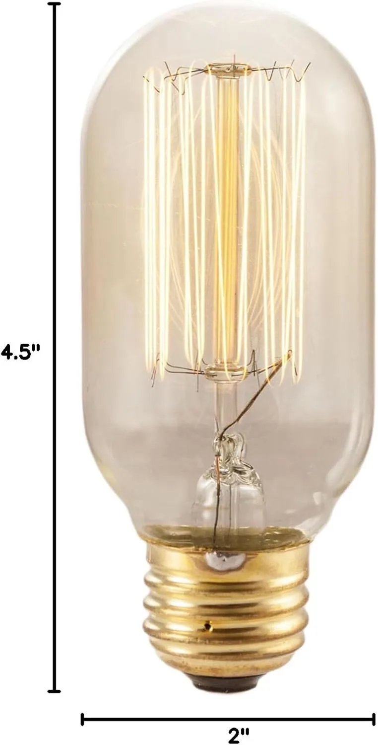 Bulbrite Incandescent T14 Medium Screw Base (E26) Light Bulb, 1 Count (Pack of 1), Antique