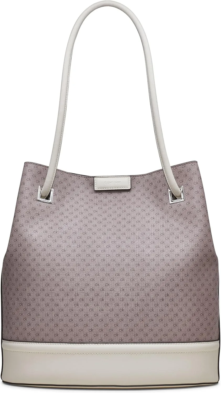 Calvin Klein Ash Tote Bag – North/South, Vegan Leather, 2 Pockets