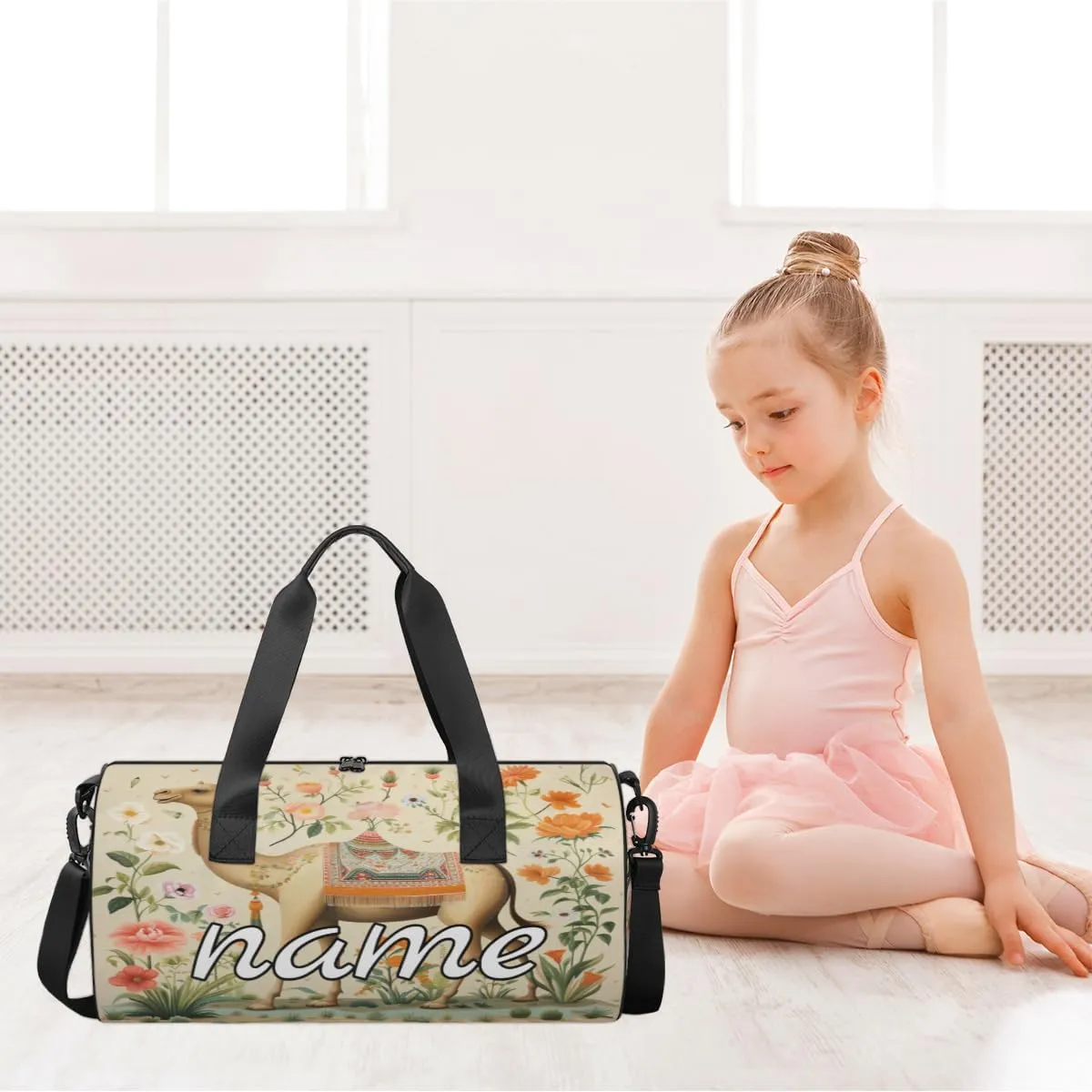 Camel Personalized Dance Bags, Camel Custom Sport Duffel Bag Travel Duffle Bag Overnight Weekender Bag