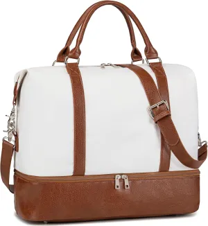 CAMTOP Women Ladies Travel Bag Canvas Weekend Overnight Carry On Luggage Bags