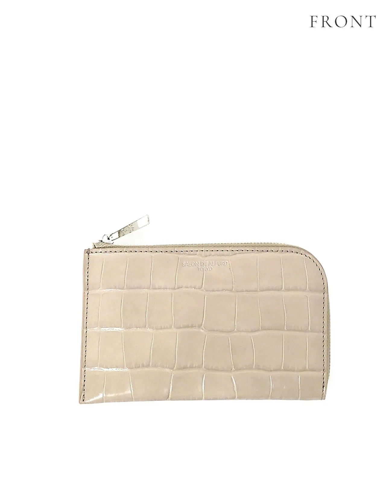 Carry L-shaped Mini Wallet, Italian Croco Embossed Leather Edition 1571