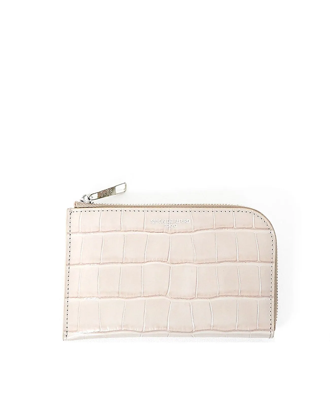 Carry L-shaped Mini Wallet, Italian Croco Embossed Leather Edition 1571
