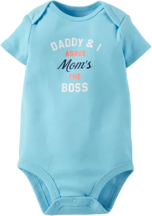Carter's baby-boys Slogan Bodysuit (111a506)