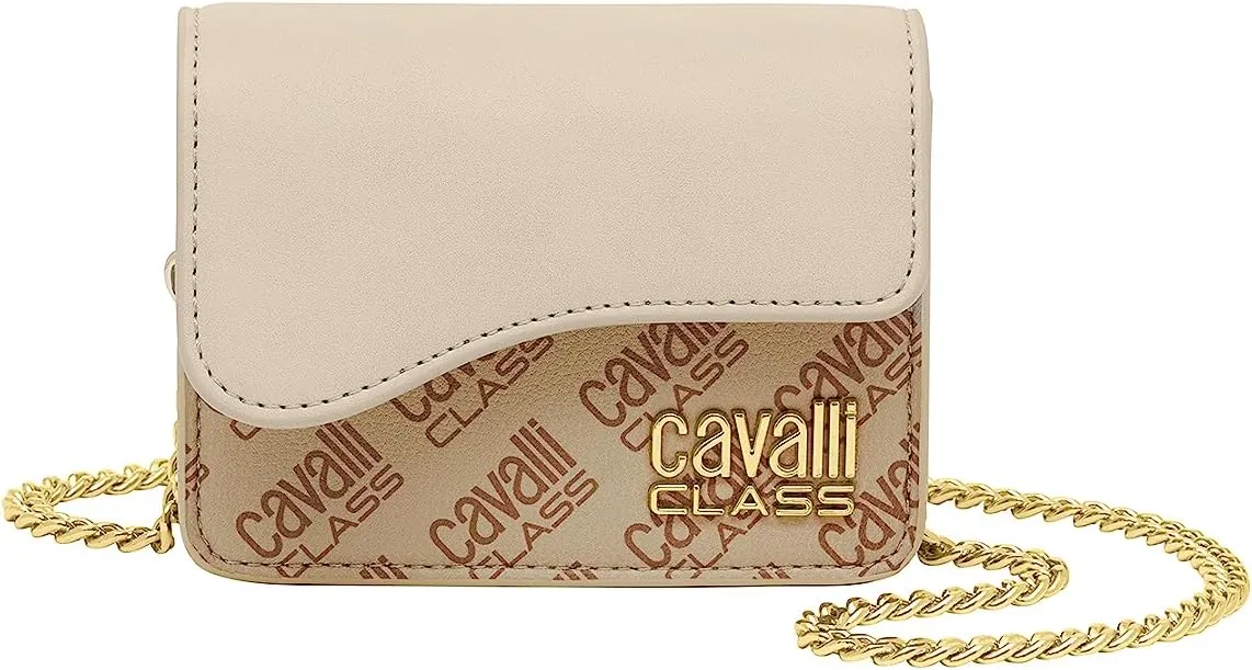 Cavalli Class CORTINA Khaki Small Shoulder Bag for womens