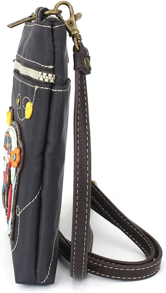 CHALA Crossbody RFID Cell Phone Purse - Women Nylon/Faux Leather Multicolor Handbag with Adjustable Strap Venture