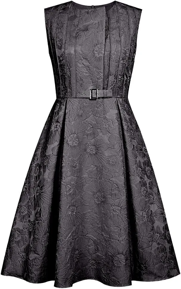 CHIC STAR Womens Embossed Jacquard Dress
