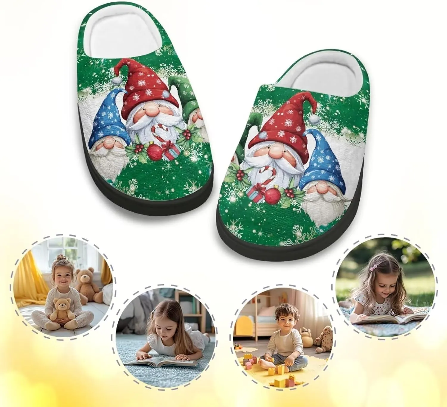 Children's Plush Slippers Slip House Slippers For Indoor Outdoor Customized Cotton Slippers Unisex Cotton Slippers