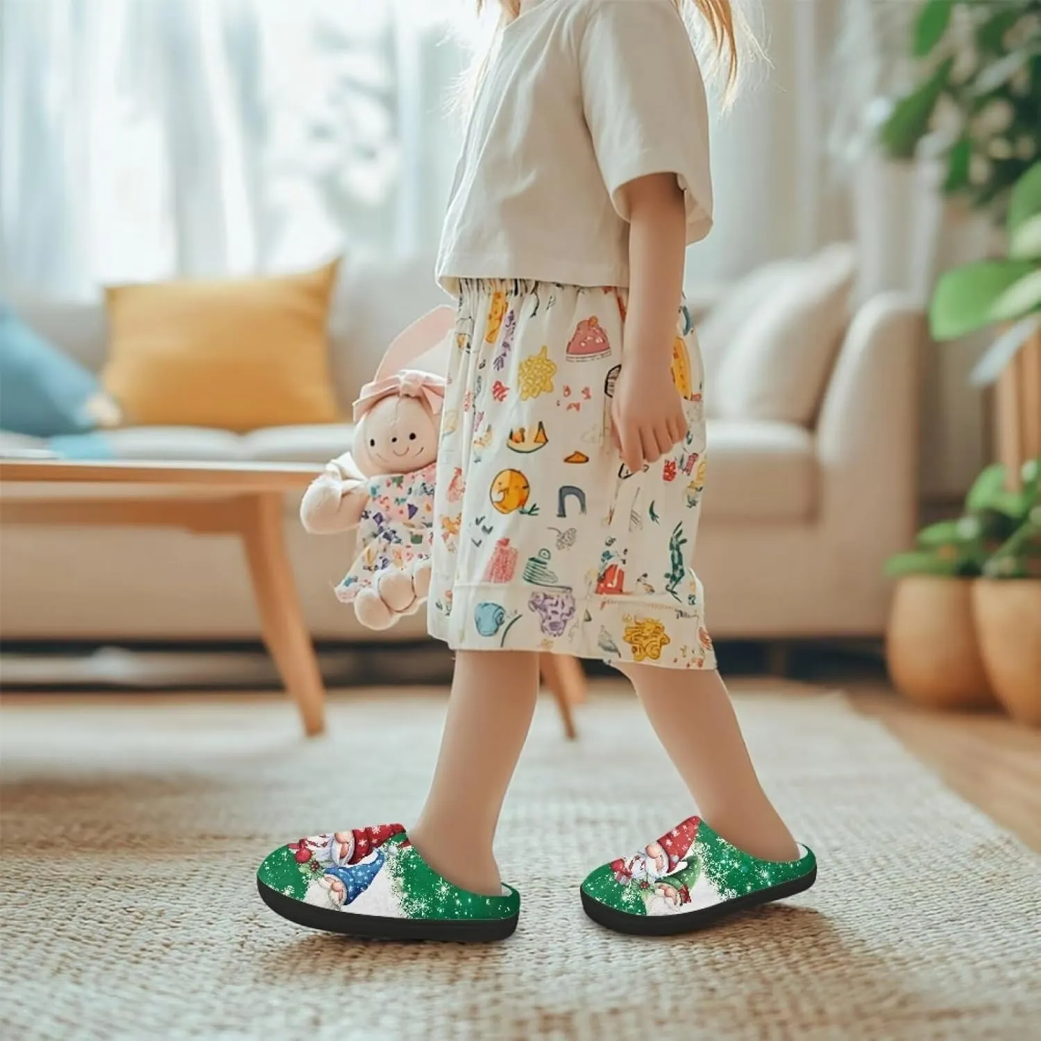 Children's Plush Slippers Slip House Slippers For Indoor Outdoor Customized Cotton Slippers Unisex Cotton Slippers