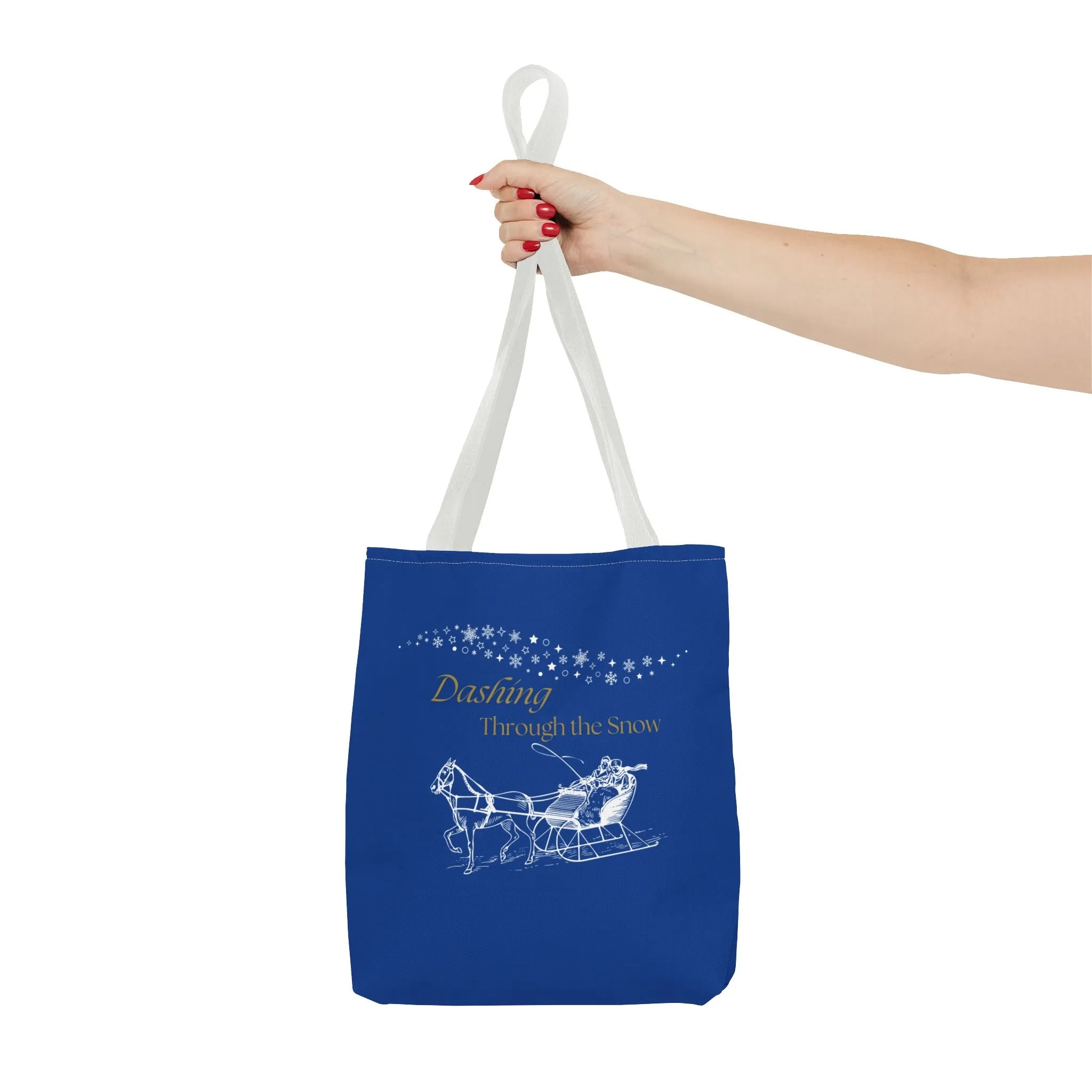 Christmas Carols Dashing Through the Snoŵ Tote Bag