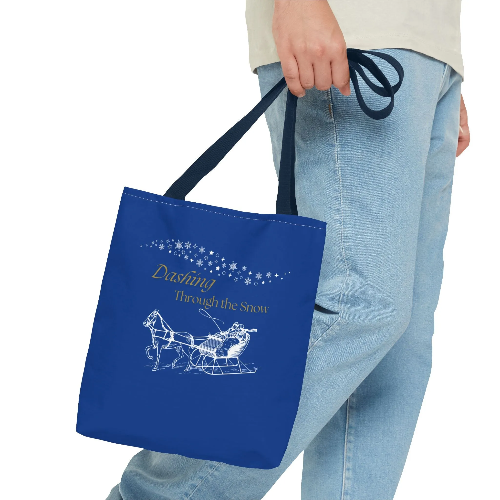Christmas Carols Dashing Through the Snoŵ Tote Bag