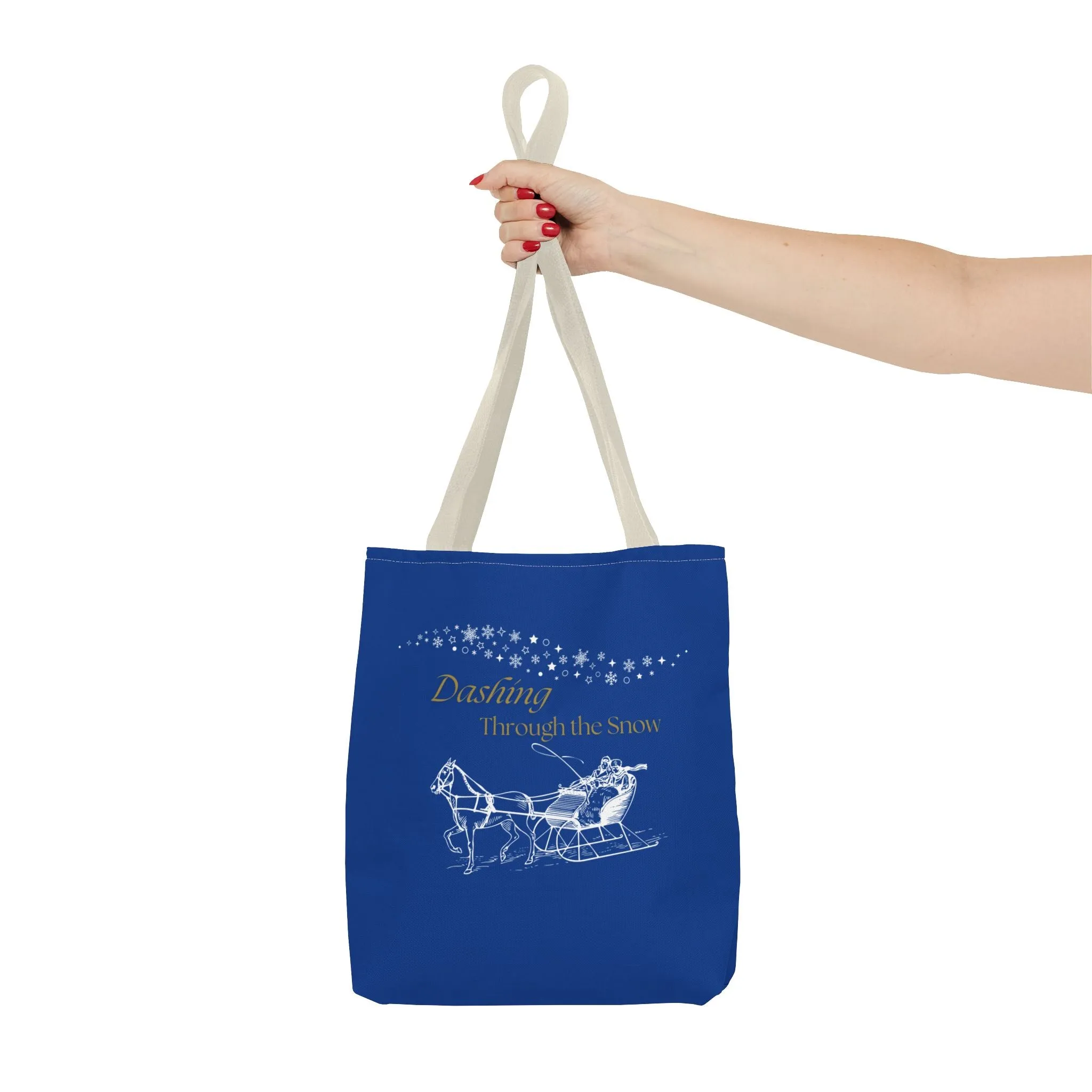 Christmas Carols Dashing Through the Snoŵ Tote Bag