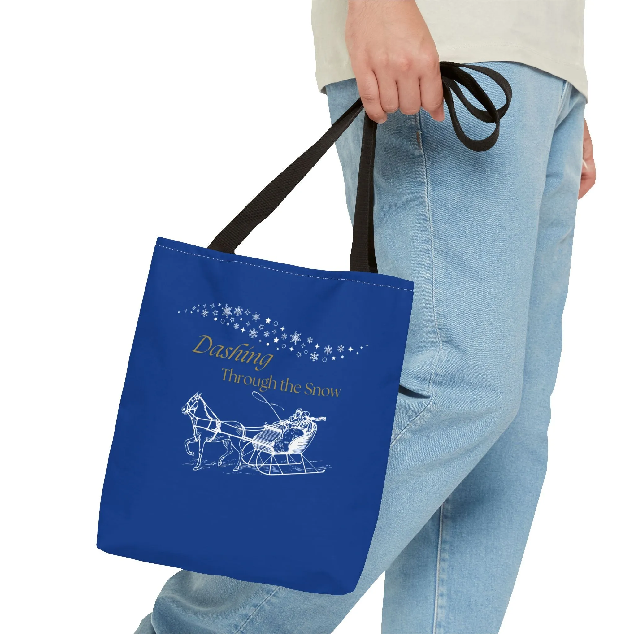 Christmas Carols Dashing Through the Snoŵ Tote Bag