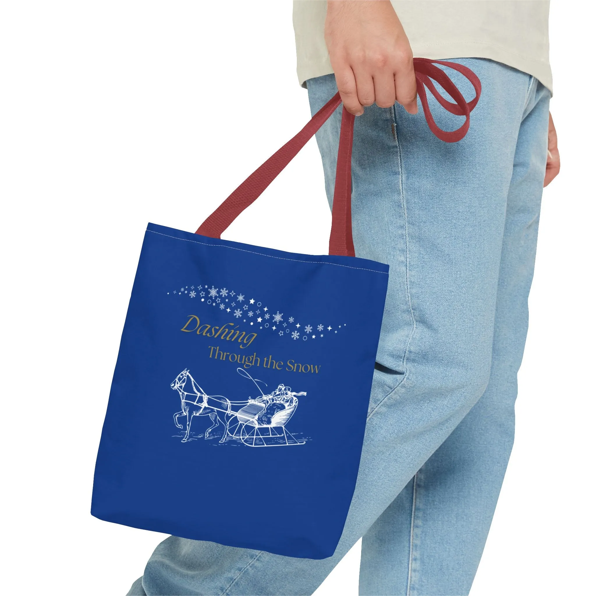 Christmas Carols Dashing Through the Snoŵ Tote Bag
