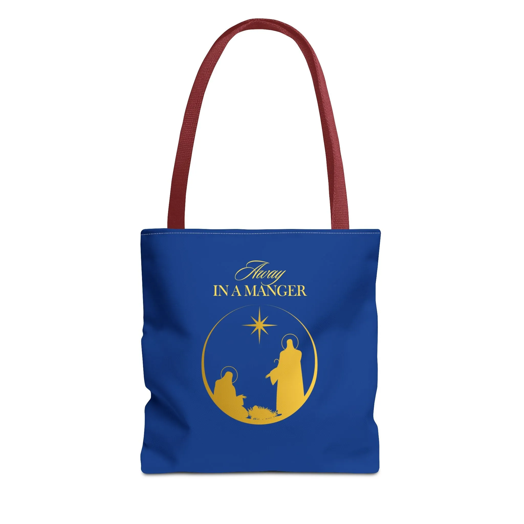 Chritmas Carols Away in a Manger Tote Bag