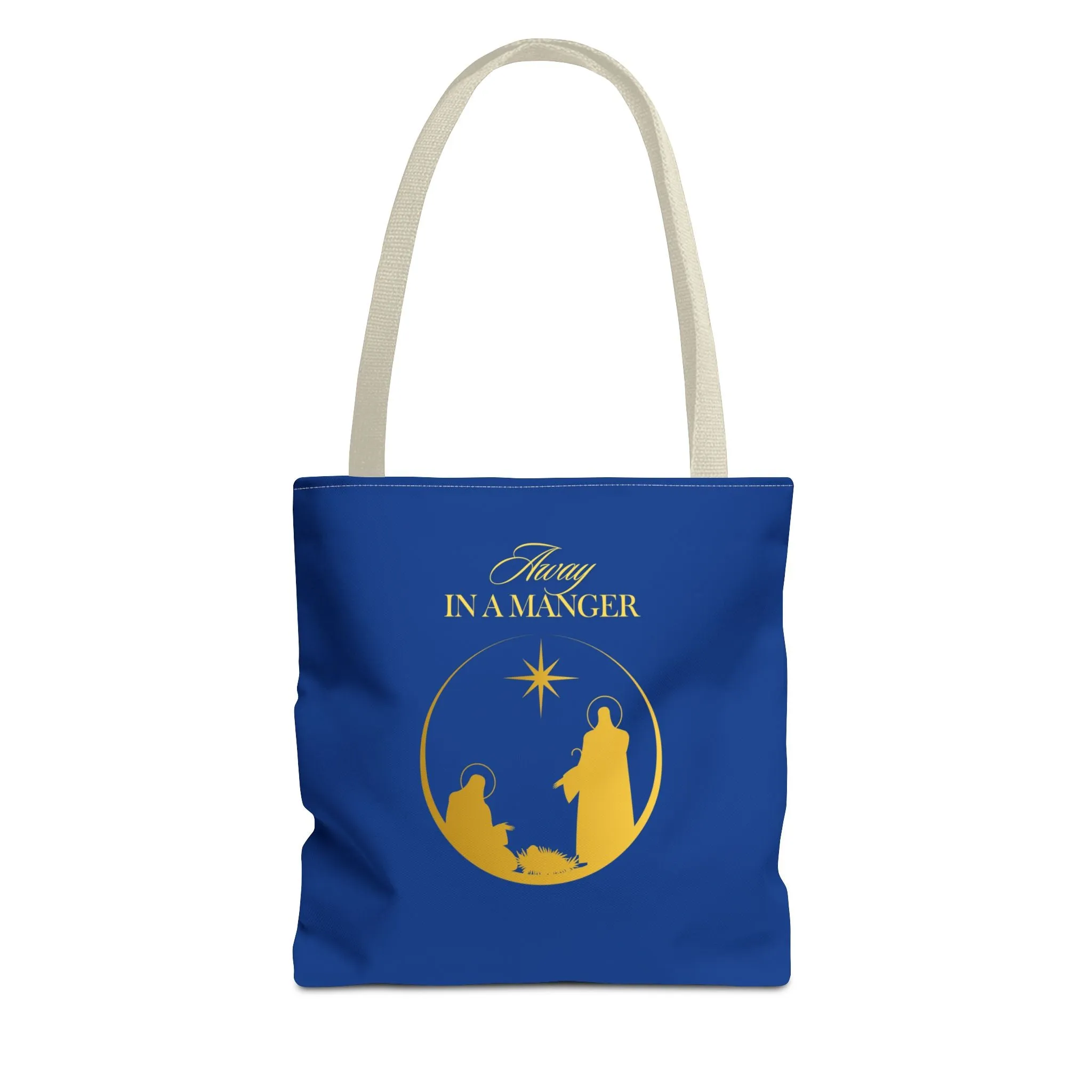 Chritmas Carols Away in a Manger Tote Bag