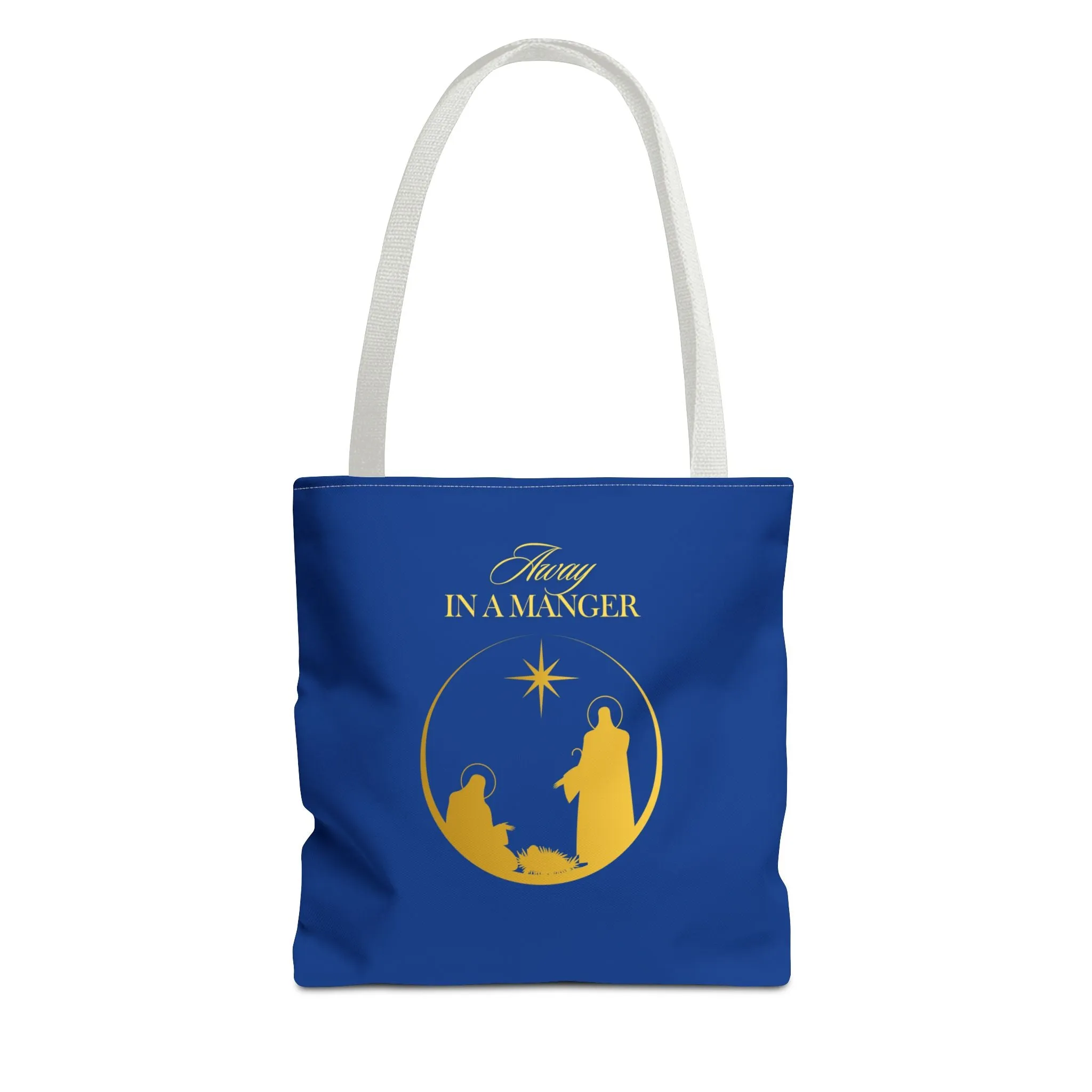 Chritmas Carols Away in a Manger Tote Bag
