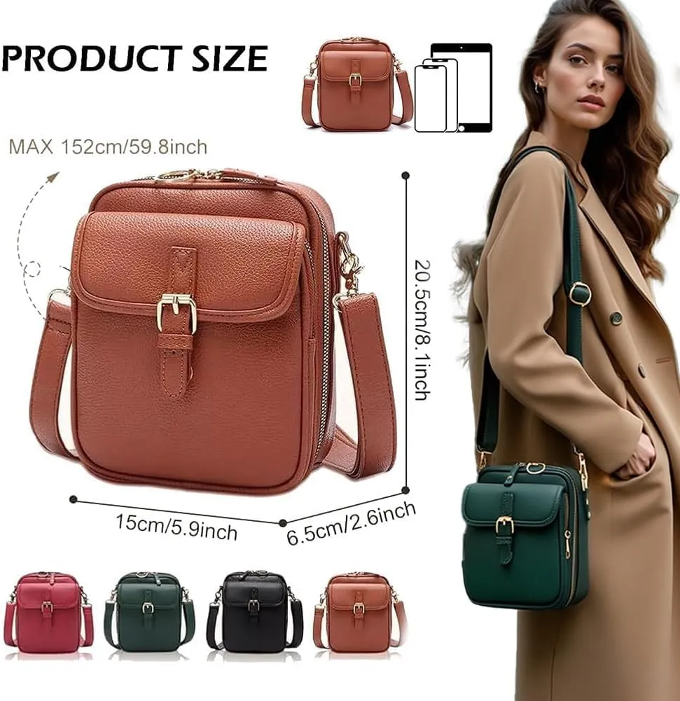 Collaborate Crossbody Leather Bag, Urvashii Crossbody Leather Bag Women, Collaboraten1 Large Capacity Anti Theft Bags