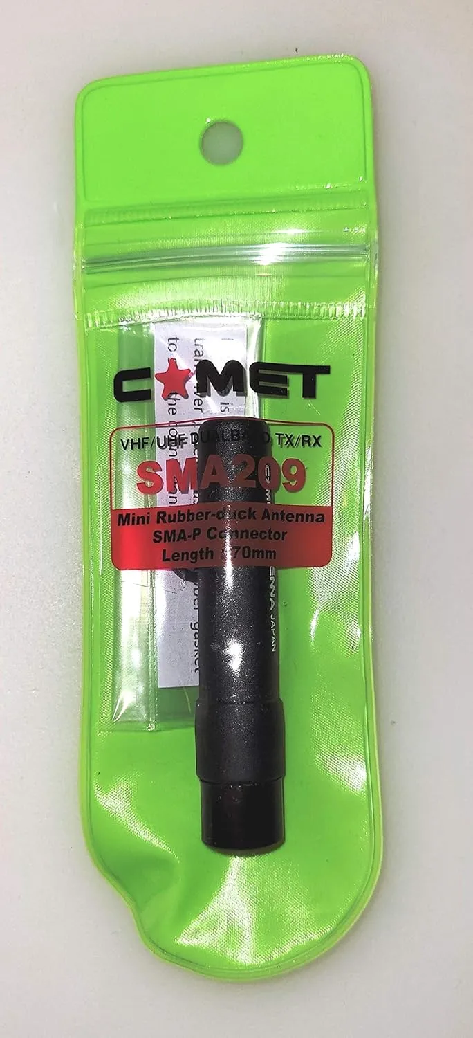 Comet SMA-209 2M/70cm Mini-Flex HT Antenna with SMA Male Connector