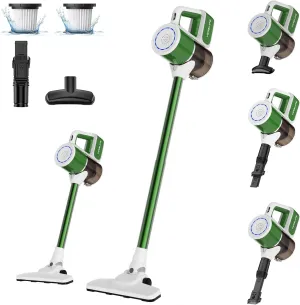 Cordless Vacuum Cleaner, Cordless Stick Vacuum for Pet Hair & Hard Floors, 30Kpa Powerful Suction, 2000mAh Battery 35 Mins Runtime 6-in-1 Lightweight Handheld Vacuum Cleaner