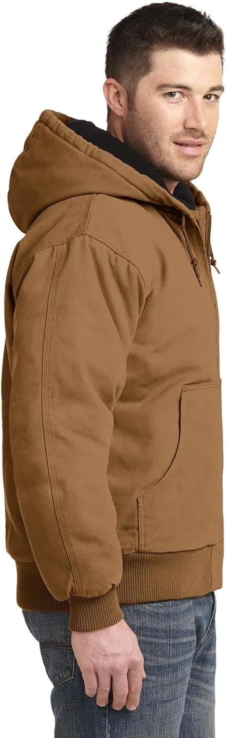 Cornerstone Men's Washed Duck Cloth Insulated Hooded Work Jacket