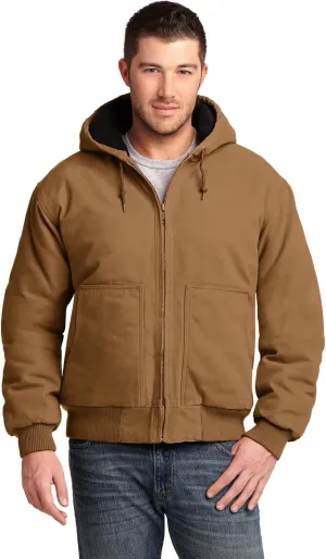 Cornerstone Men's Washed Duck Cloth Insulated Hooded Work Jacket