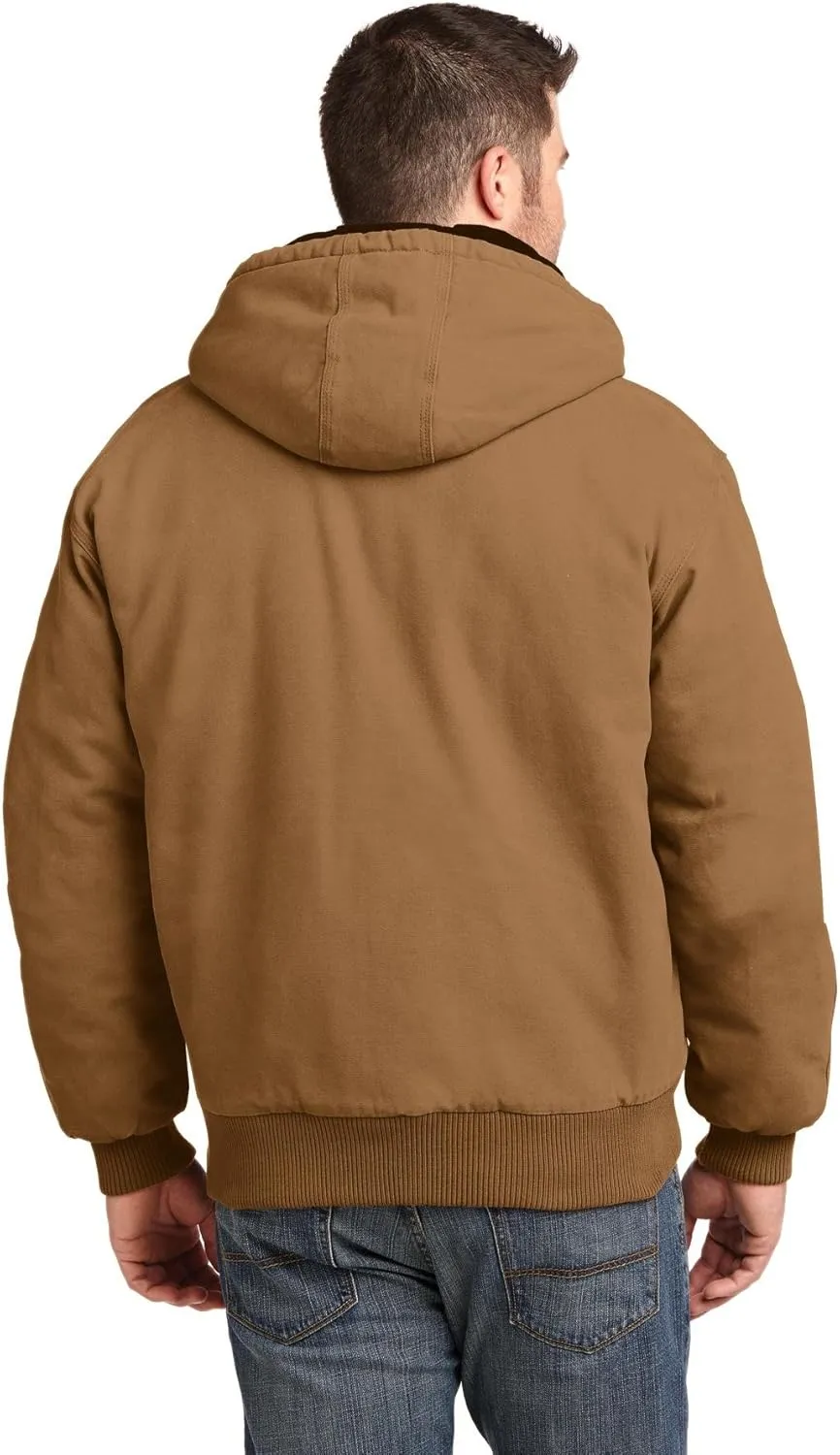 Cornerstone Men's Washed Duck Cloth Insulated Hooded Work Jacket