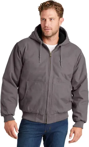 Cornerstone Men's Washed Duck Cloth Insulated Hooded Work Jacket