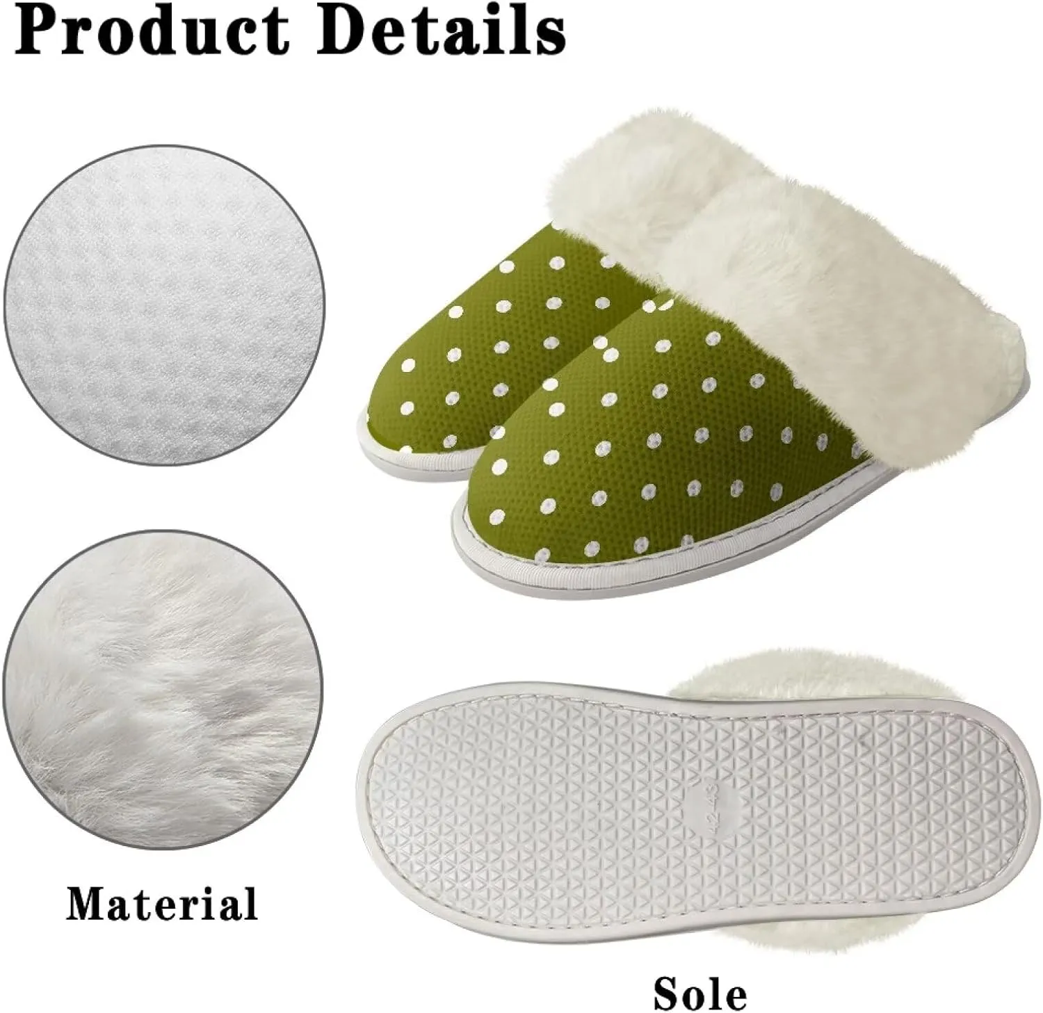 Cotton Slippers With Fluffy Edges House Slippers For Indoor Outdoor Cotton Slippers Unisex Cotton Slippers