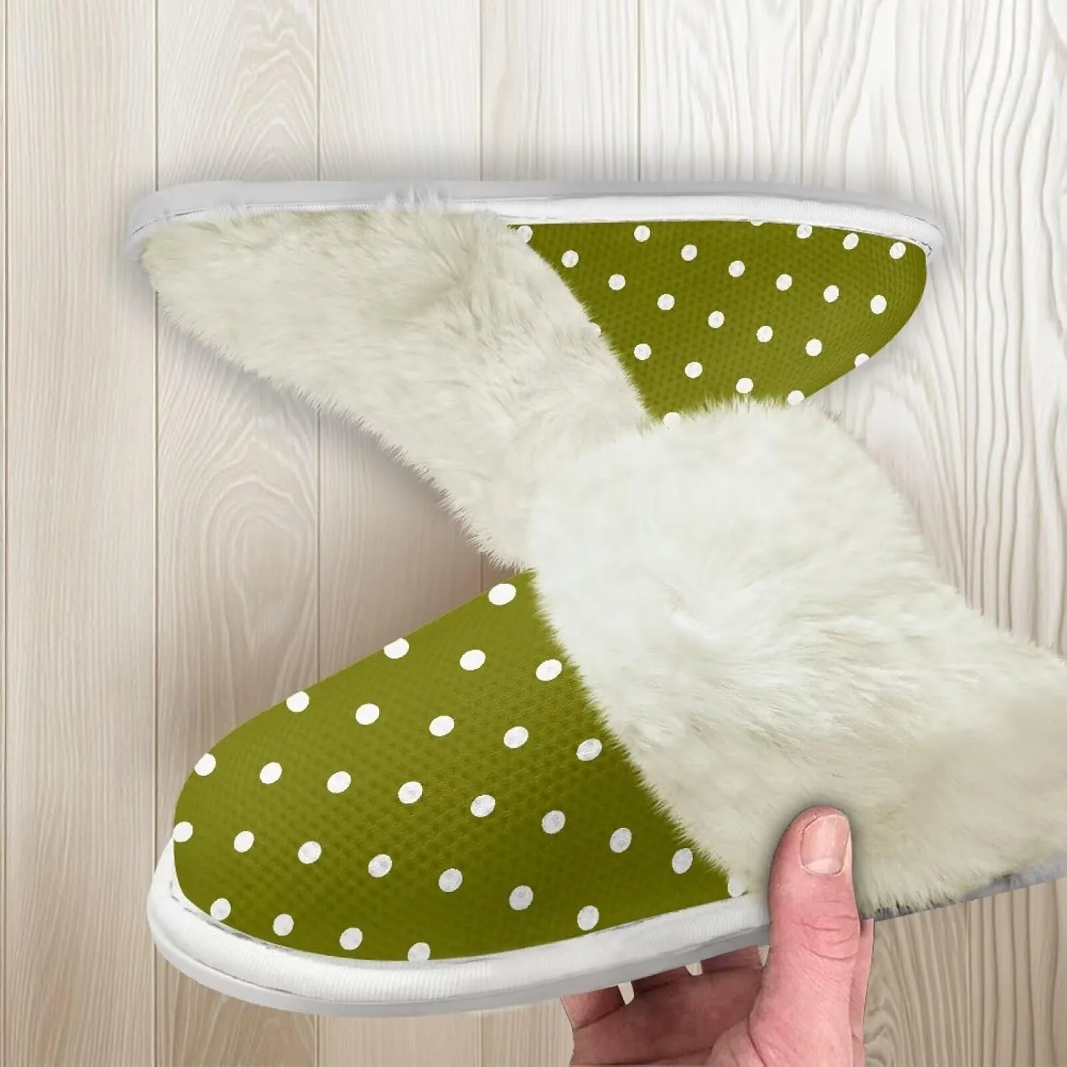 Cotton Slippers With Fluffy Edges House Slippers For Indoor Outdoor Cotton Slippers Unisex Cotton Slippers