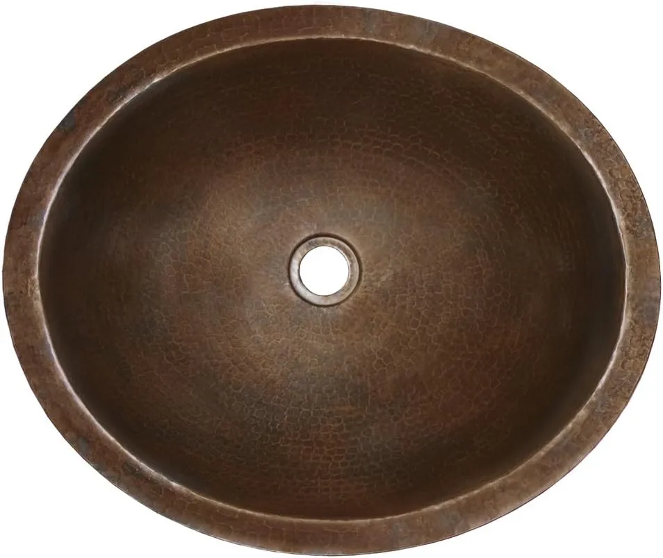 CPS268 Classic Mount Bathroom Sink, Antique Copper