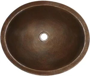 CPS268 Classic Mount Bathroom Sink, Antique Copper