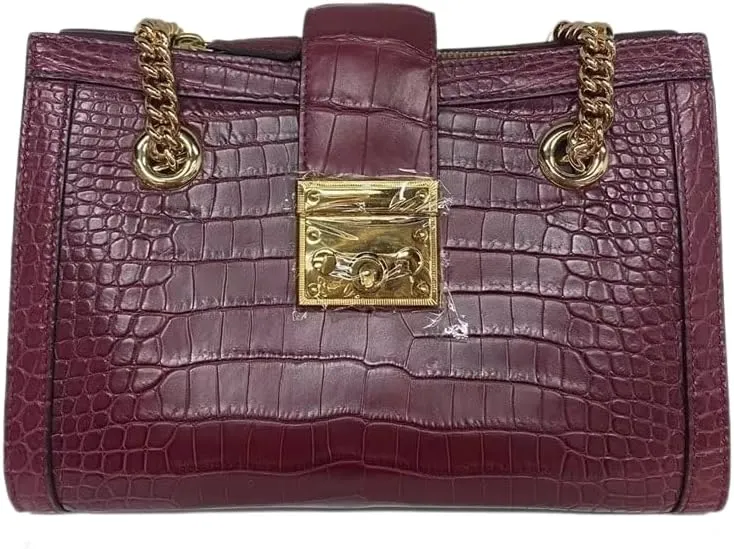 Crocodile Belly Skin Lady Gold Chain Purse Women's Flap Bag Genuine Real Alligator Leather Female Single Shoulder Bag