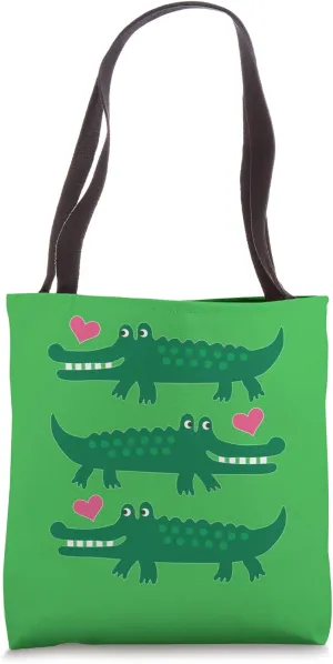 Crocodile Cute Alligator Tote Bag