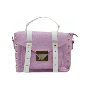 Crocodile Embossed Crossbody Bag.