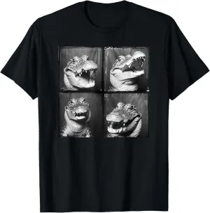 Crocodile Lover Photostrip Quirky Alligator Funny Animal T-Shirt