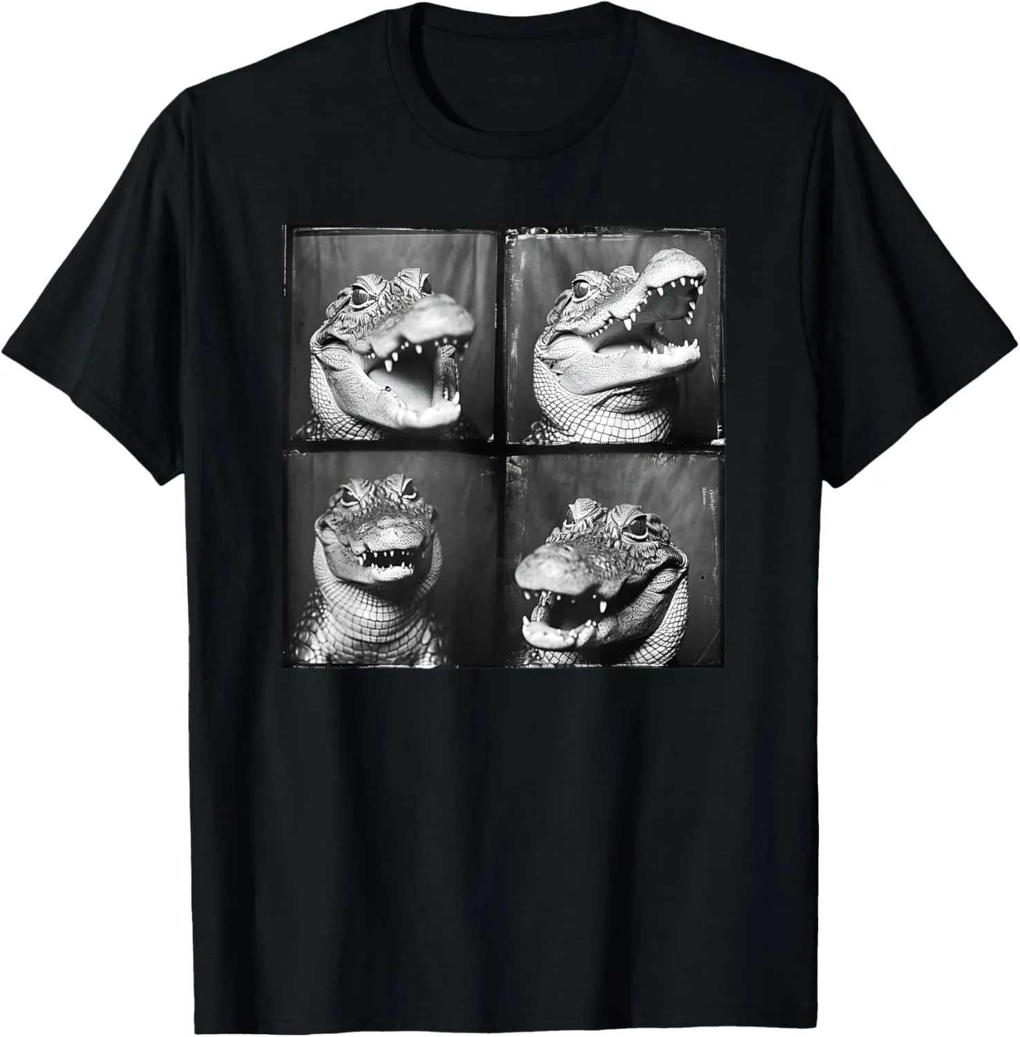 Crocodile Lover Photostrip Quirky Alligator Funny Animal T-Shirt