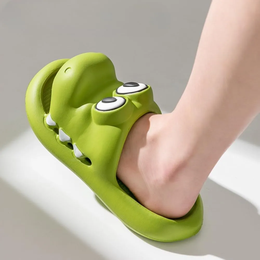 Crocodile Slippers Bathroom Slippers Lovely Female Summer Outside Wear Deodorant Bath Non-slip Home Slippers