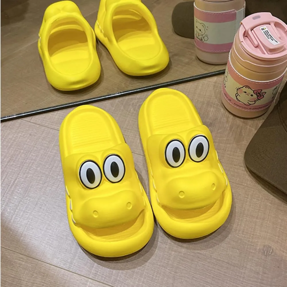 Crocodile Slippers Bathroom Slippers Lovely Female Summer Outside Wear Deodorant Bath Non-slip Home Slippers
