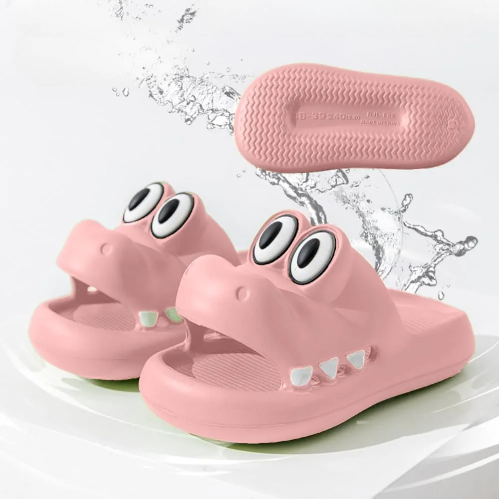 Crocodile Slippers Bathroom Slippers Lovely Female Summer Outside Wear Deodorant Bath Non-slip Home Slippers