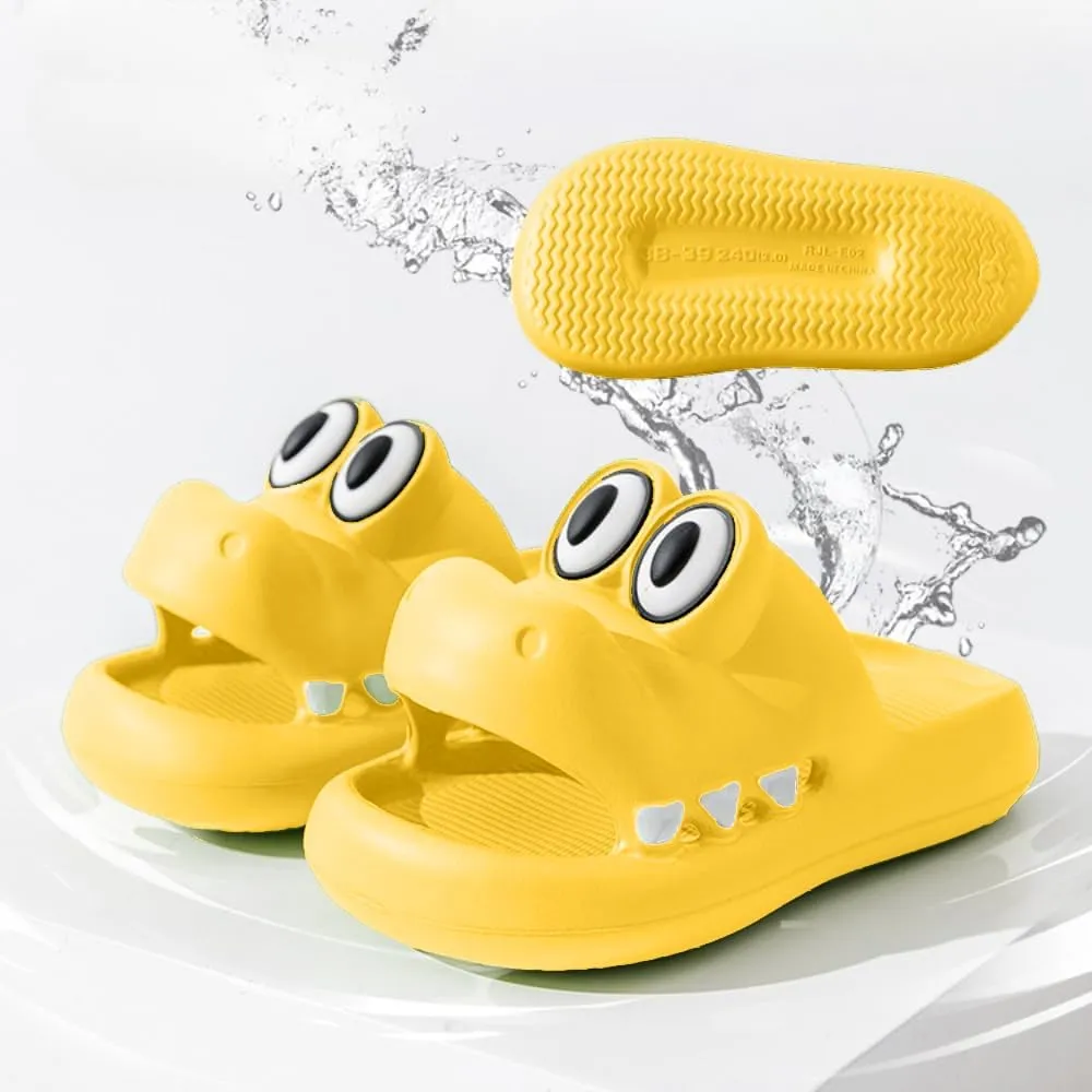 Crocodile Slippers Bathroom Slippers Lovely Female Summer Outside Wear Deodorant Bath Non-slip Home Slippers