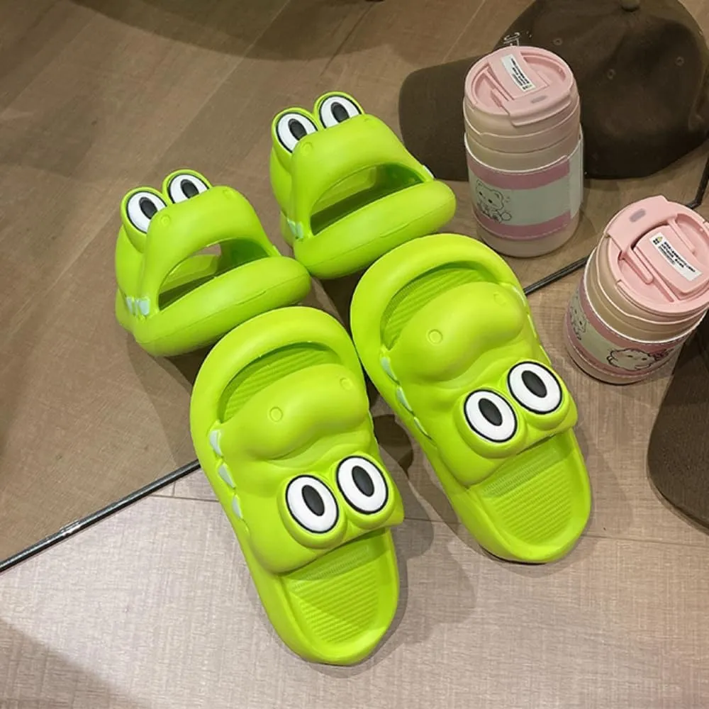 Crocodile Slippers Bathroom Slippers Lovely Female Summer Outside Wear Deodorant Bath Non-slip Home Slippers