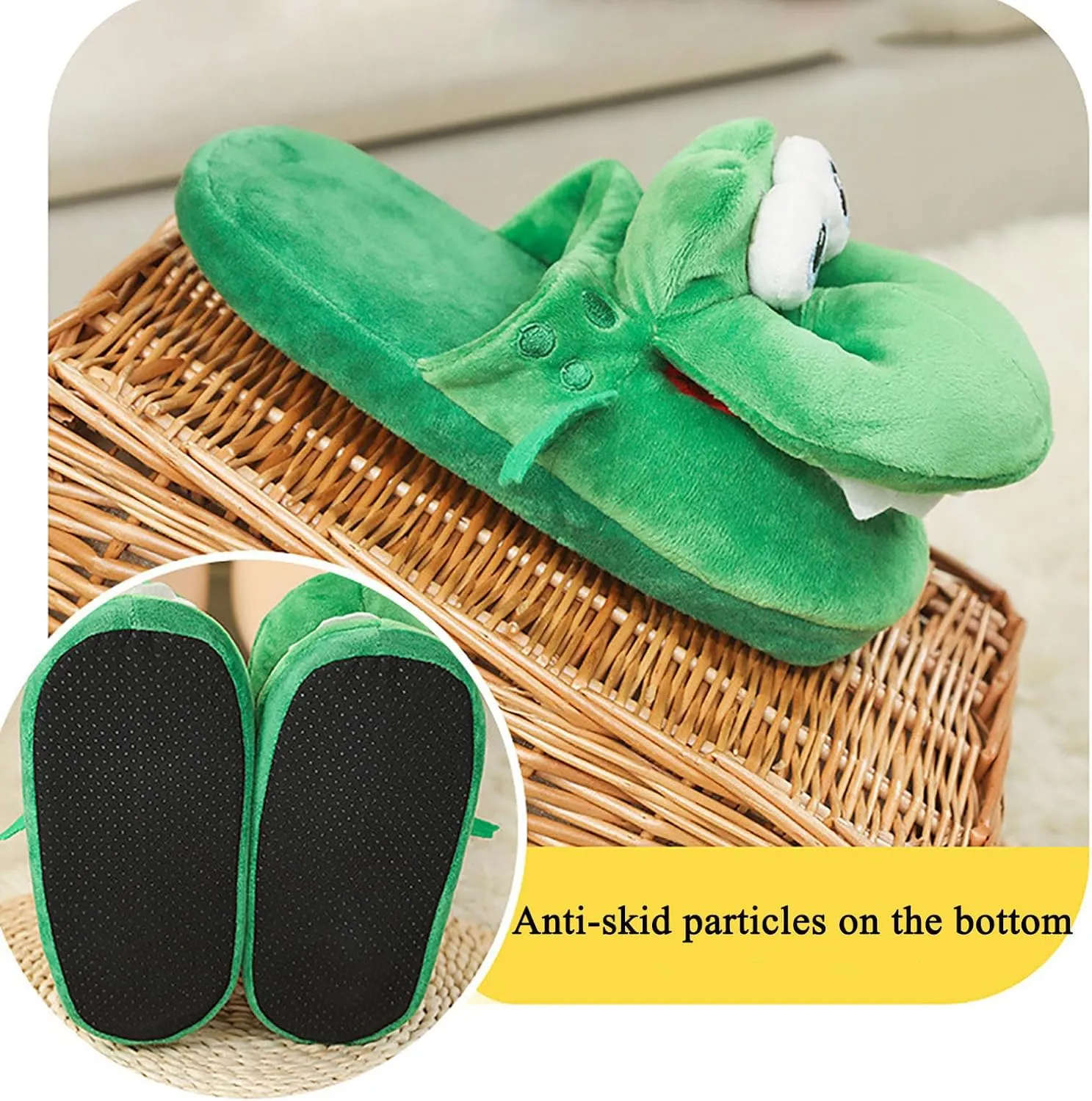 Crocodile Slippers, Slides, Schnappi Slippers, Funny Crocodile Slippers, Open Your Mouth and Walk