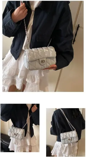 cross-body bag Lattice Chain Crossbody Bag