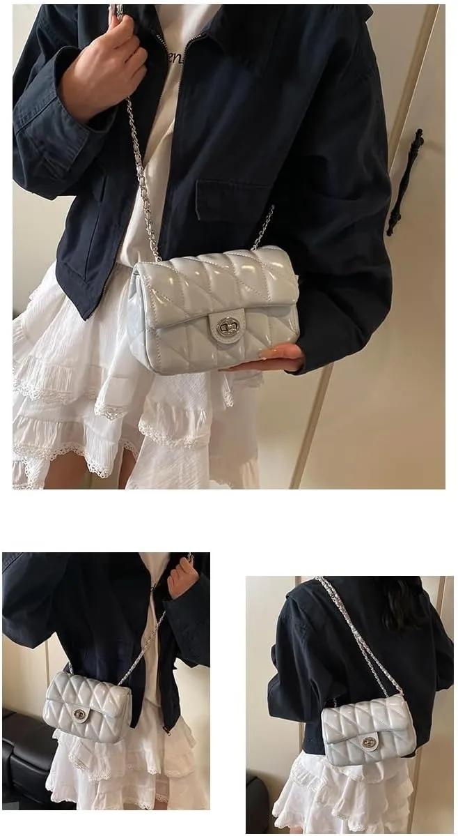 cross-body bag Lattice Chain Crossbody Bag