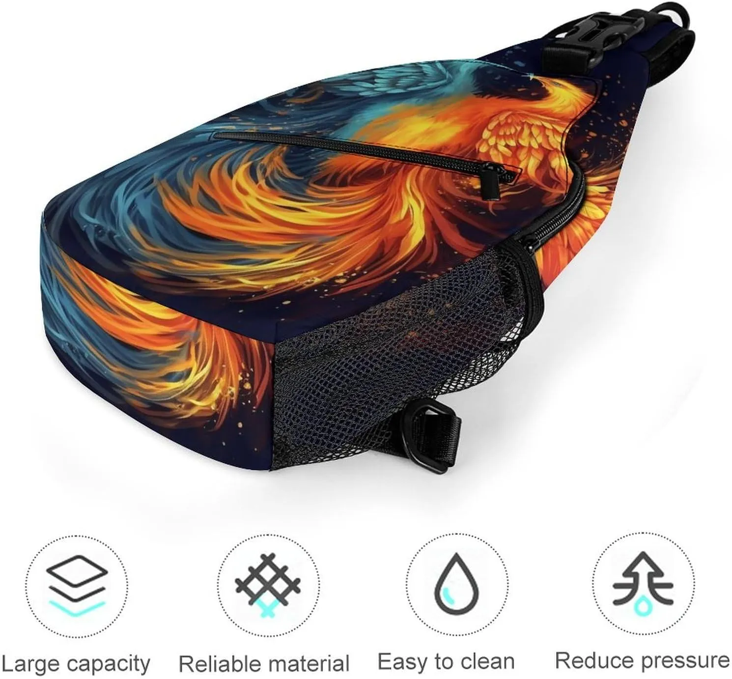 Crossbody Bag for Women Men Chest Bag Cute Sloth Sling Bag Crossbody Shoulder Bag Sling Backpack