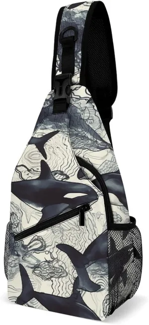 Crossbody Bag for Women Men Chest Bag Jungle Giraffe Sling Bag Crossbody Shoulder Bag Sling Backpack