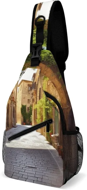 Crossbody Bag for Women Men Chest Bag Jungle Giraffe Sling Bag Crossbody Shoulder Bag Sling Backpack