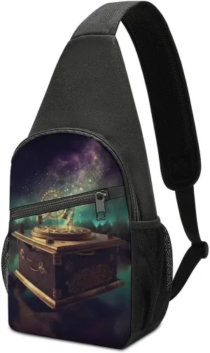 Crossbody Bag for Women Men Sling Bag Dog Paw Print Chest Bag Crossbody Adjustable Shoulder Bag