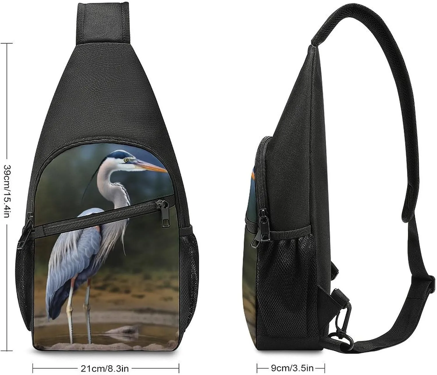 Crossbody Bag for Women Men Sling Bag Music Studio Chest Bag Crossbody Adjustable Shoulder Bag