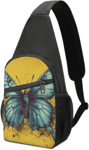 Crossbody Bag for Women Men Sling Bag Next to The Table Chest Bag Crossbody Adjustable Shoulder Bag